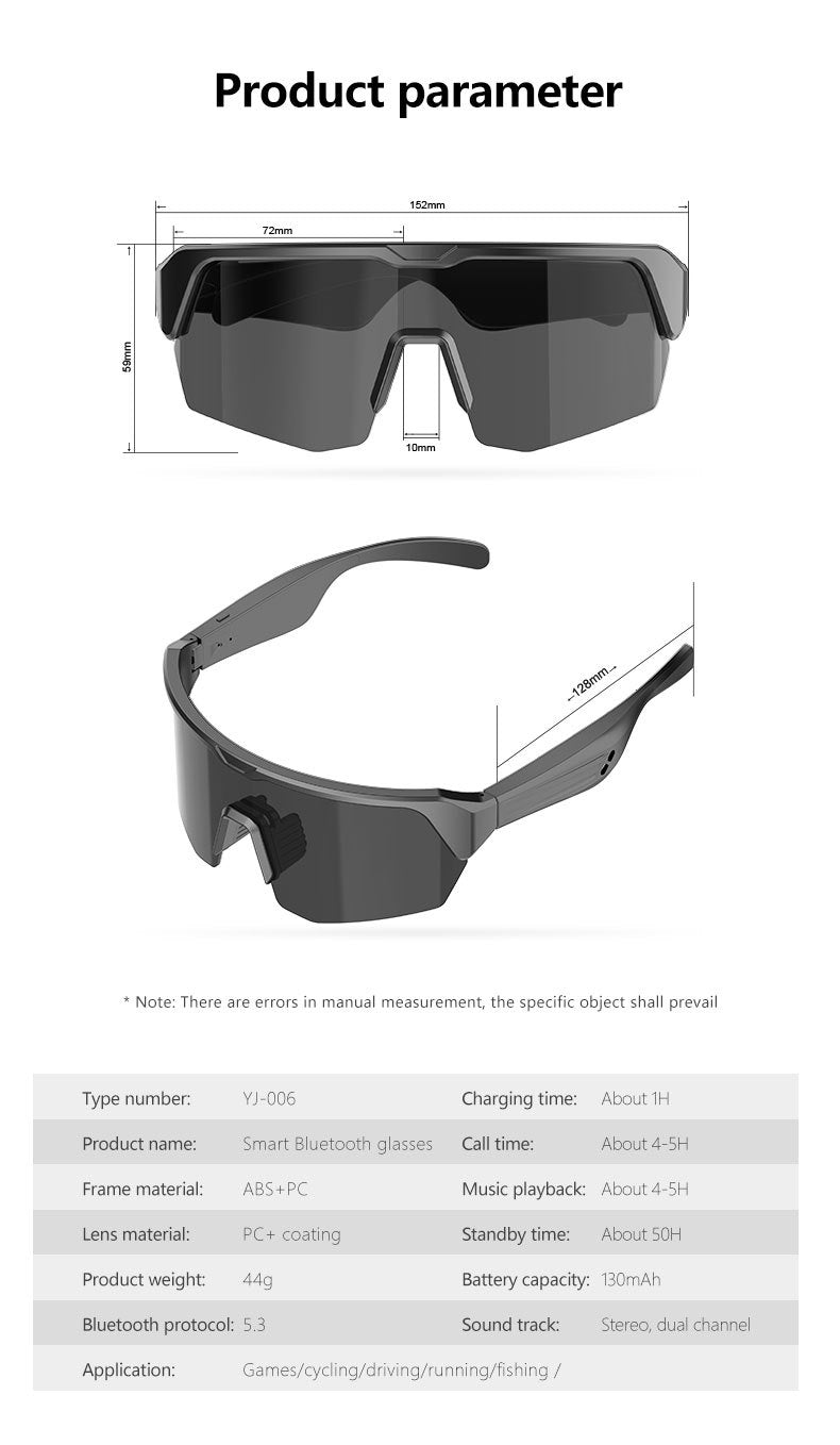 Sport Bluethooth Smart Sunglasses